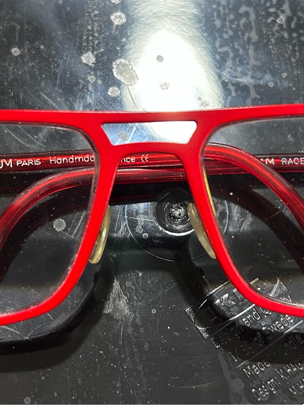 Face a Face Alium Race frames- 56-18 Bold Red Aviator Frames with Double Bridge